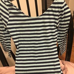 Blue stripped top